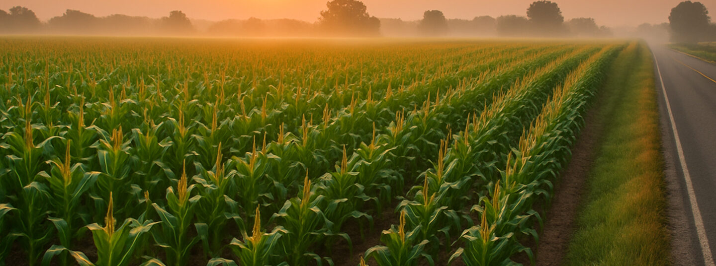 Corn roadside